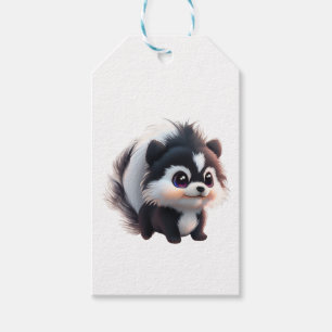Cute skunk woodland animals forest friends gift tags