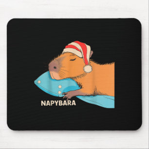 Cute Sleeng Capybara Napybara Pajamas Boys Girls K Mouse Pad