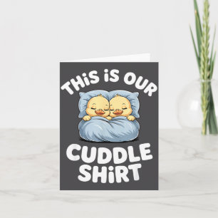 Cute Sleeng Ducks This Is Our Cuddle Card