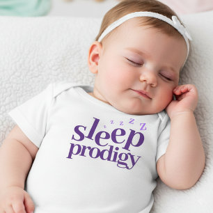 Cute Sleep Prodigy Word Art Baby T-Shirt