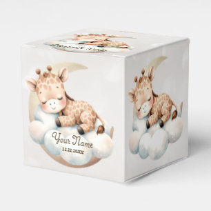 Cute Sleeping Baby Animals Beautiful Party Favour Box