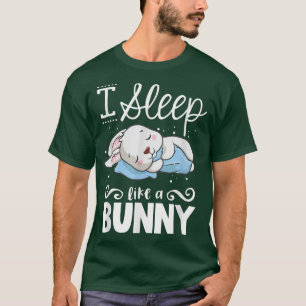Cute Sleeping Bunny Graphic Women Men Kids Rabbit T-Shirt