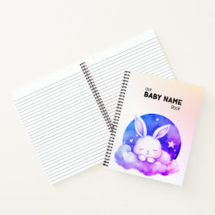 Cute Sleeping Bunny Notebook