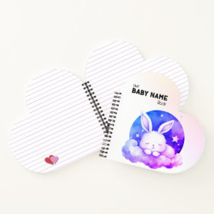 Cute Sleeping Bunny Notebook