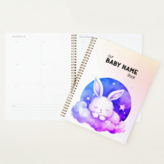 Cute Sleeping Bunny Planner