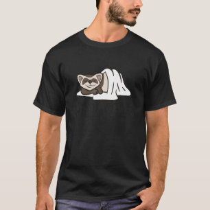 Cute Sleeping Ferret Good At Naps  Ferret T-Shirt
