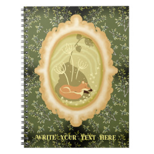 Cute Sleeping Fox Moody Notebook