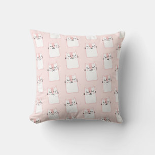 Cute Sleeping Kitty Cat Pattern Cushion