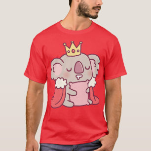 Cute Sleeping Koala Bear King T-Shirt