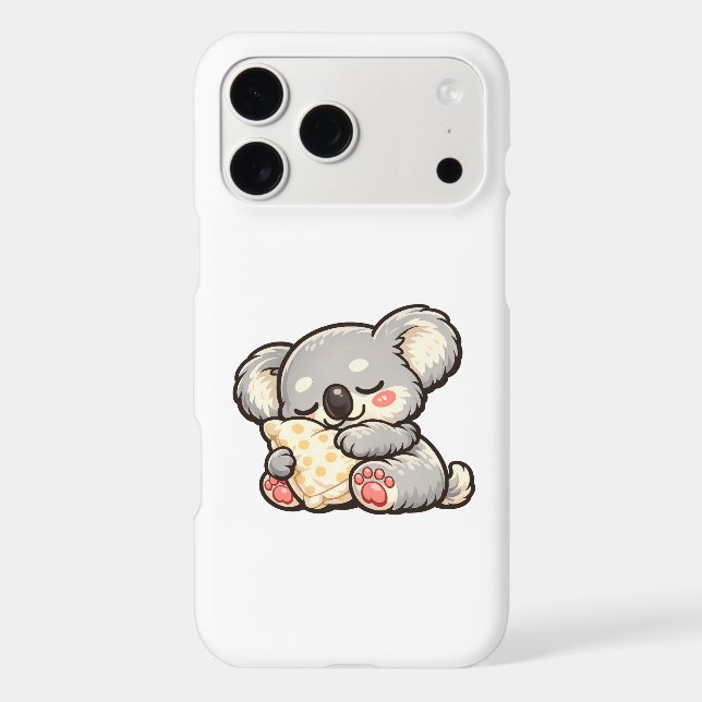 Cute Sleeping Koala with Pillow (Back)