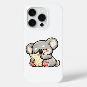 Cute Sleeping Koala with Pillow iPhone 15 Pro Case