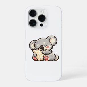 Cute Sleeping Koala with Pillow iPhone 16 Pro Case