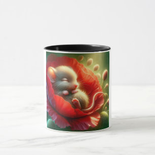 Cute Sleeping Mouse Mug