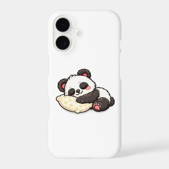 Cute Sleeping Panda with Pillow (Back)