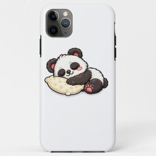 Cute Sleeping Panda with Pillow iPhone 11 Pro Max Case