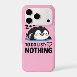 cute sleeping penguin, to do list nothing