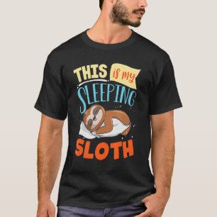 Cute Sleeping Sloth Graphic Women Men Kids Sloth T-Shirt