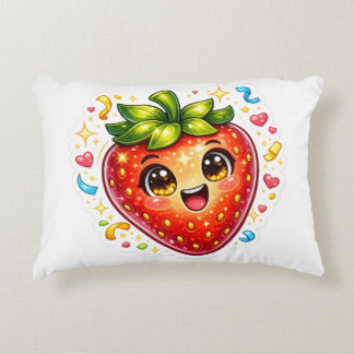 Cute Sleeping Strawberry T-Shirt | Kawaii Fruit Decorative Cushion