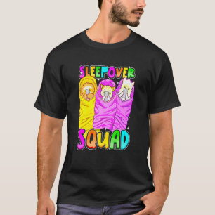 Cute Sleepover Squad Girls Sleep Over Party Sloth T-Shirt