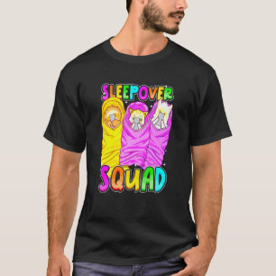 Cute Sleepover Squad Girls Sleep Over Party Sloth T-Shirt