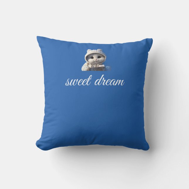 Cute Sleepy Bear Design Cushion (Front)
