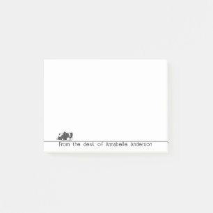 Cute Sleepy Boston Terrier Personalize Notes