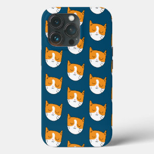 Cute Sleepy Cat iPhone 13 Pro Case