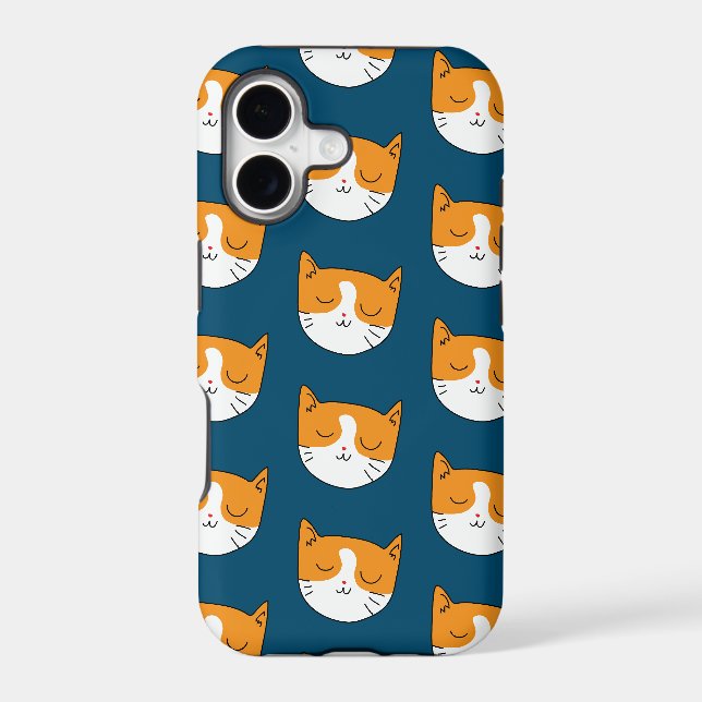 Cute Sleepy Cat Iphone Case (Back)