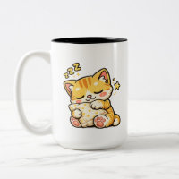 Cute Sleepy Cat Pillow