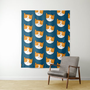 Cute Sleepy Cat Tapestry