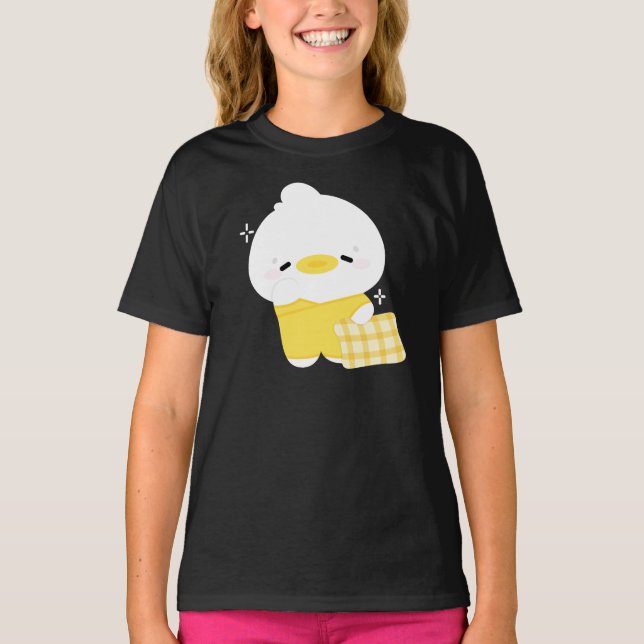 Cute Sleepy Duck T-Shirt (Front)