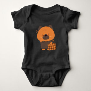 Cute Sleepy German Shepherd Baby Bodysuit