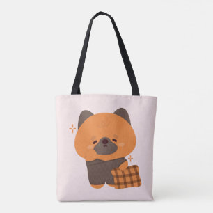 Cute Sleepy German Shepherd  Tote Bag