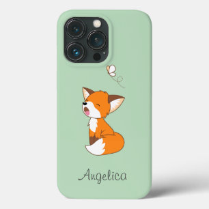 Cute Sleepy Little Fox iPhone 13 Pro Case