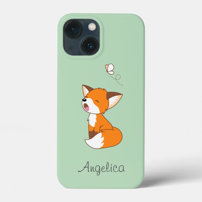 Cute Sleepy Little Fox Case-Mate iPhone Case (Back)