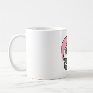 Cute Sleepy Little Panda With Coffee and Nightcap Mug