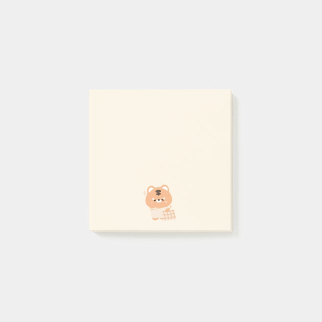 Cute Sleepy Tiger Post-it Notes (Front)
