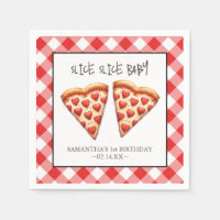 Cute Slice Slice Baby Pizza Party Napkins