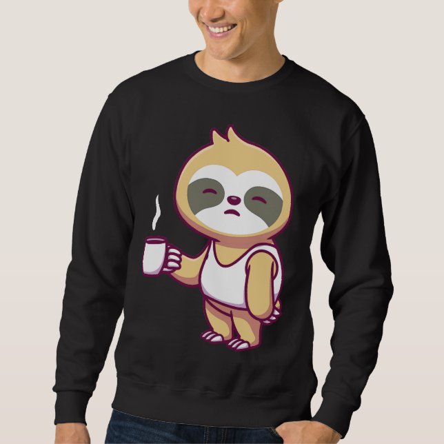 Cute Sloth  55 Sweatshirt (Front)