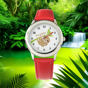 Cute sloth add name watch