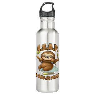 Cute Sloth ASAP � As Slow As Possible Classic T-Sh 710 Ml Water Bottle