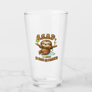 Cute Sloth ASAP � As Slow As Possible Classic T-Sh Glass