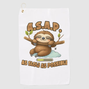 Cute Sloth ASAP – As Slow As Possible Classic T-Sh Golf Towel
