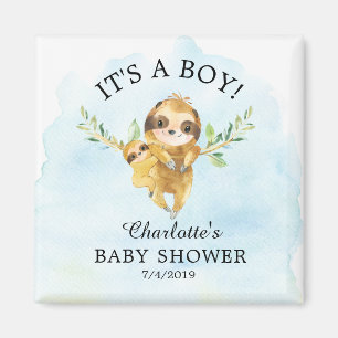 Cute Sloth Baby Shower Favour  Magnet