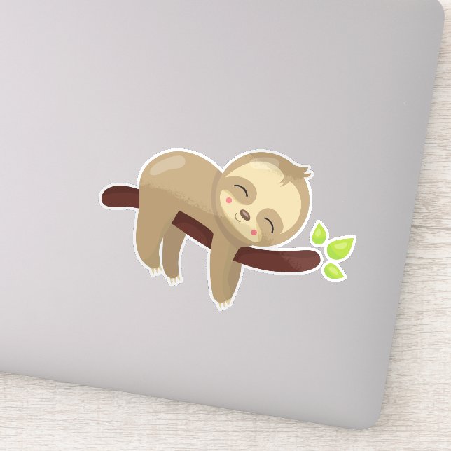 Cute Sloth, Baby Sloth, Lazy Sloth, Sleeping Sloth (Detail)