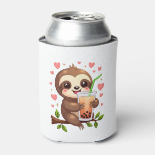 Cute Sloth Boba Bubble Milk Tea Kawaii Women Girls Can Cooler