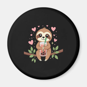 Cute Sloth Boba Bubble Milk Tea Kawaii Women Girls Magnet