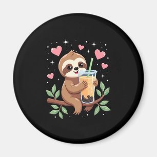 Cute Sloth Boba Bubble Milk Tea Kawaii Women Girls Magnet