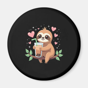 Cute Sloth Boba Bubble Milk Tea Kawaii Women Girls Magnet