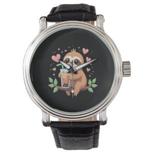 Cute Sloth Boba Bubble Milk Tea Kawaii Women Girls Watch